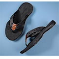 Miniatyrbillede 3 af 5: Mænds Strand-Sandaler, Hurtigtørrende Flip-Flop Slides, Vådt Greb Sål, Blød Komfortpasform & Buestøtte black 41