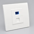 Miniatyrbilde 2 av 5: SC Fiber Optic Interface, Vegguttak, RJ45 Nettverkskontaktpanel, Connecto1 Type - På lager