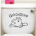 Miniatyrbild 2 av 3: Dekorativa "Good Bye" Sovrums Toalettlock Badrumsdekaler Kylskåpsväggsdekaler Konstväggsdekaler