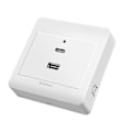 Pikkukuva 1 / 5: USB-seinäpistorasia Typec USB-seinälaturipistorasia 18W 220V USB-pistorasiat 2 concealed