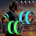 Miniatyrbilde 1 av 5: 4-pak USB-oppladbare LED-lys armbånd, reflekterende LED-løpearmbånd, justerbart blinkende bånd, sikkerhets-LED-lys armbånd for arm/håndledd/ankel