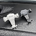 Miniatyrbillede 2 af 4: Ny Justerbar Mobiltelefonholder Til Bilventilation, Fiat Holder Til 500 500c 2012 500x 500l Abarth 695, Hurtig Holder, Biltilbehør For Fiat 500 Black