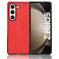 Miniatyrbillede 4 af 5: Til Samsung Galaxy Z Fold5 Krokodilleskindsmønstret Bagcover Mobiltelefonetui Red