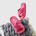 Miniatyrbillede 2 af 2: Pude Slippers til Kvinder og Mænd - Anti-Skridsikker, Hurtigttørrende Bruse-Slides, Badeværelsessandaler, Ultra-Pude, Tyk Sål rose red 36 to 37