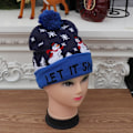 Miniatyrbillede 2 af 5: Julepynt 3-mode LED Lys Julehatte Beanie Julemand Hat Lys Op Strikket Hat