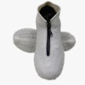 Miniatyrbillede 1 af 5: Vandtætte sko-overtræk med lynlås Light gray (black zipper version) L (size 39-42)