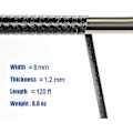 Miniatyrbillede 2 af 4: Flet Reparationssæt 37m 120ft Flet Reparationsartikler To-tonet Gradient Mørkebrun med Lysebrune Striber Plast Rattan Materiale til Patio Stol Repai Black