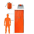 Miniatyrbillede 2 af 3: Nødsøvnpose Overlevelsespose Termisk Sovepose Camping Orange