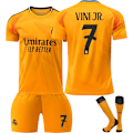 Miniatyrbilde 1 av 2: 2024-2025 Real Madrid bortedrakt barn og voksne ny sesong nyeste fotballdrakter No. 7 20