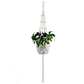 Pikkukuva 3 / 5: Macrame-kasvitelineet, ripustusruukut sisä- ja ulkokäyttöön, käsintehty ripustuskasviteline ripustusruukkuun sisä- ja ulkokäyttöön, puutarhapatio Combination 2