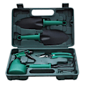 Pikkukuva 1 / 5: 5/10 kpl Puutarhatyökalusetti Liukumaton kahva Puutarhakäsityökalusetti kantolaukulla puutarhanhoidon ystäville Green 5 piece set