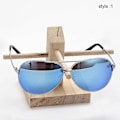 Miniatyrbillede 1 af 3: Mimigo 1 stk Træ Solbrille Display Stativ Hylde Træ Holdbar Briller Vis Stativ Holder 1