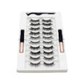 Pikkukuva 1 / 2: Magneettiset tekoripset 10 paria ripsiä 2 eyeliner-settiä kiharat