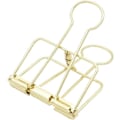 Miniatyrbillede 2 af 5: Ekstra store papirclips, hule, lange clips 3,2 cm, flere farver, store papirklemmer til kontorartikler (10 stk.) (D-V2) gold