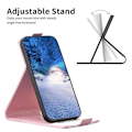 Pikkukuva 4 / 5: Samsung Galaxy S22+ 5g:lle timanttiristikko pystysuora läppäkotelo nahkainen matkapuhelinkotelo Pink