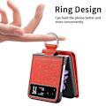Miniatyrbillede 5 af 5: Litchi Texture Læder Telefon Etui Til Motorola Razr Orange