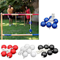 Miniatyrbilde 2 av 4: Stigetrappespill med 6 baller - Innendørs/utendørs, hage, plen, sport Blue