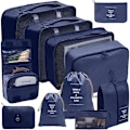 Miniatyrbild 1 av 2: 11-delat Packningskuber Resväskor Organiserare för Resetillbehör NAVY BLUE