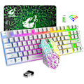 Miniatyrbillede 1 af 5: T87 Trådløst Tastatur Og Mus Sæt 87-Tast Mekanisk Følelse Tastatur Spil Mus Rgb Genopladelig Multimedia Pc Computer Tastatur
