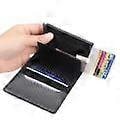 Miniatyrbilde 4 av 5: NFC-beskyttet lommebok-kortinnehaver for 6 kort, svart