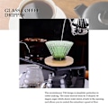 Miniatyrbild 3 av 4: V60 Glaskaffe Dripper Kaffeserversats Kaffe Tratt Dripper Värmebeständig Kaffe Kanna Häll Över