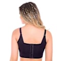 Miniatyrbillede 3 af 4: Dame Deep Cup BH Skjul Rygfed Fuld Dækning Push Up Sports BH Black 34D