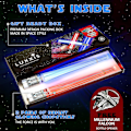 Miniatyrbilde 3 av 4: Otwoo Lysende Pinner Lysende Pinner For Star Wars Gaver Sett Temafest Morsomt [2 Par Rød Og Blå Sett] Med Flaskeåpner Og Gave