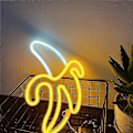 Miniatyrbild 4 av 5: Banan Neon LED Väggmonterad Neon För Heminredning Batteri- och USB-Driven Neon Nattlampa Neon Skylt Belyser Barnrum Fest Jul Bröllop