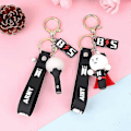 Miniatyrbillede 3 af 5: 1 stk Kpop Bts Twice Nct Exo Blackpink Got7 Lysstav Pendent Nøglering Snorebånd N4
