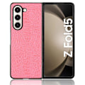Pikkukuva 4 / 5: Samsung Galaxy Z Fold5 -puhelimen kotelo, krokotiilinahkainen takakansi Pink