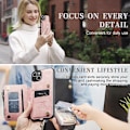 Miniatyrbillede 5 af 5: Caseme C20 Multifunktionel RFID Læder Mobiltelefonetui til iPhone 15 Pink iPhone 15