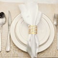 Miniatyrbilde 2 av 5: 10 stk Hotell Serviettring Serviettholdere Metallspenne Bryllup Fest Gull Sirkel Middagsbordekor