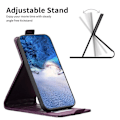 Pikkukuva 4 / 5: Samsung Galaxy S22+ 5g:lle timanttiristikko pystysuora läppäkotelo nahkainen matkapuhelinkotelo Dark Purple