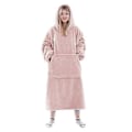 Miniatyrbillede 2 af 3: Nye Stil Flanel Koralsamt Tykke Varme Pyjamas Efterår Og Vinter Med Hætte