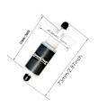 Miniatyrbilde 2 av 5: For Lay Z Spa Hot Tub Pump Impeller/ Rotor E02 Fix, med rustfritt stålskaft (69mm) 73mm