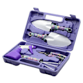 Pikkukuva 1 / 5: 5/10 kpl Puutarhatyökalusetti Liukumaton kahva Puutarhakäsityökalusetti kantolaukulla puutarhanhoidon ystäville Purple 5 piece set