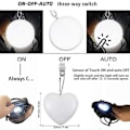 Miniatyrbild 4 av 5: Purse Glow Heart Light, LED Automatisk Sensor Glödande Hjärtformade Handväsklampor rounded