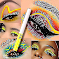 Pikkukuva 1 / 4: 8-värinen Uv-fluoresoiva nestemäinen eyeliner joulu neon eyeliner