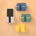 Miniatyrbild 1 av 4: 2-pack väggmonterat mobiltelefonställ laddningsställ ställ självhäftande ställ Yellow