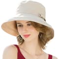 Bredskygget bomuldshat, foldbar strandhat, sommerrejsehat
