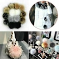 Pikkukuva 2 / 2: 12 kpl/pakkaus 10 cm DIY Pompom-palloja Tekoturkispalloja Pompom-hattujen tarvikkeisiin Uusi A