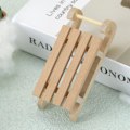 Miniatyrbilde 5 av 5: 10-1stk Mini Simulering Snøslede Håndlaget Trestle Sleigh Desktop Craft Hjemmedekor Snøslede Ornament Luktfri for Dukkehus   Fingerferdighetsspill 2pcs