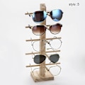 Miniatyrbillede 1 af 4: Mimigo 1 stk Træ Solbrille Display Stativ Hylde Træ Holdbar Briller Vis Stativ Holder 5