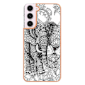 Pikkukuva 3 / 5: Samsung Galaxy S23 5g:lle sähköpinnoitettu marmori kaksoispuolinen Imd-matkapuhelinkotelo Totem Elephant
