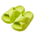 Miniatyrbillede 1 af 4: Pude Slippers til Kvinder og Mænd - Anti-Skridsikker, Hurtigttørrende Bruse-Slides, Badeværelsessandaler, Ultra-Pude, Tyk Sål green 40 to 41