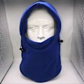 Miniatyrbilde 2 av 5: Vinterbalaklava for kvinner med integrert skjerf, tykk varm polarfleece, dobbeltlags vindtett, justerbar, full beskyttelse, utendørs reise, kaldt vær, sykling Red