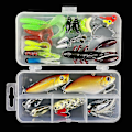 Miniatyrbilde 3 av 3: Multifunksjonelt Fiskeagn Kunstig Svømmeagn Fiskehake 106 Pcs set Frog