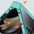 Pikkukuva 3 / 5: Samsung Galaxy Z Fold5:lle elektrolyyttisesti päällystetty kolmiosainen matkapuhelinkotelo Green
