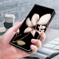Miniatyrbilde 5 av 5: For Motorola Moto G84 5g Lærveske Trykt 3d Mønster Stativ Støtsikkert Telefondeksel Pink Flower