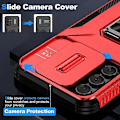 Miniatyrbilde 5 av 5: Mobiltelefonveske med skyvedeksel for kamera for Samsung Galaxy A54 5g Red